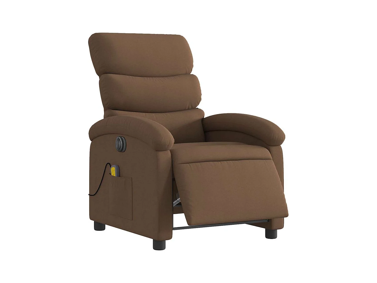 Sillón de relax | Sillón reclinable de masaje eléctrico tela marrón SHL2877