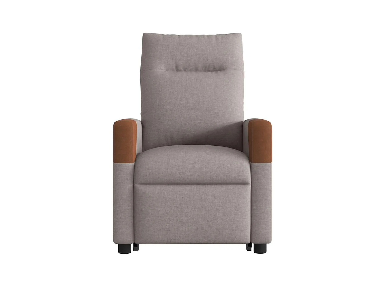 Fauteuil inclinable électrique-Chaise de relax-Fauteuil de Massage Taupe Tissu SHL3677