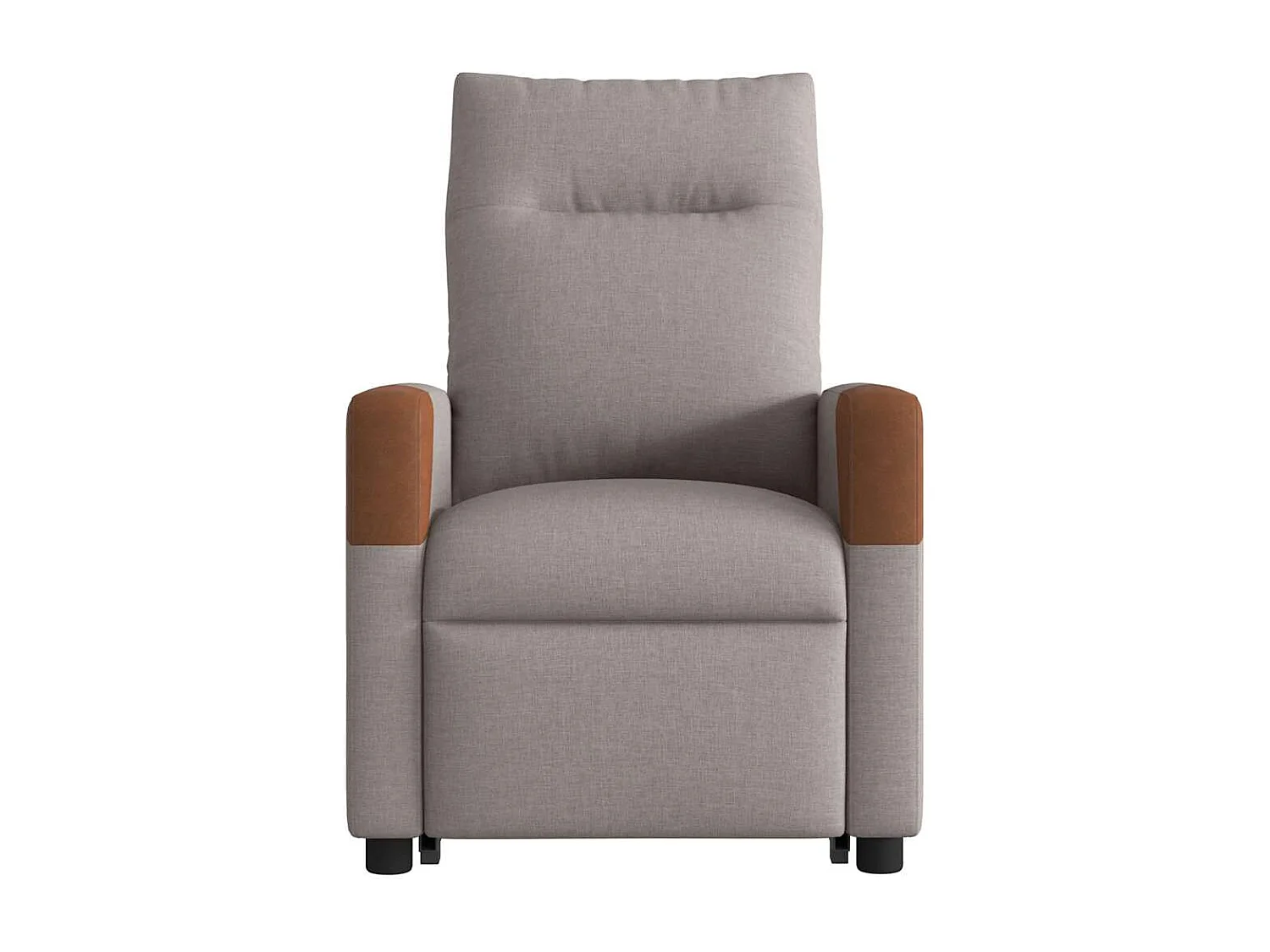 Fauteuil inclinable électrique-Chaise de relax-Fauteuil de Massage Taupe Tissu SHL3677