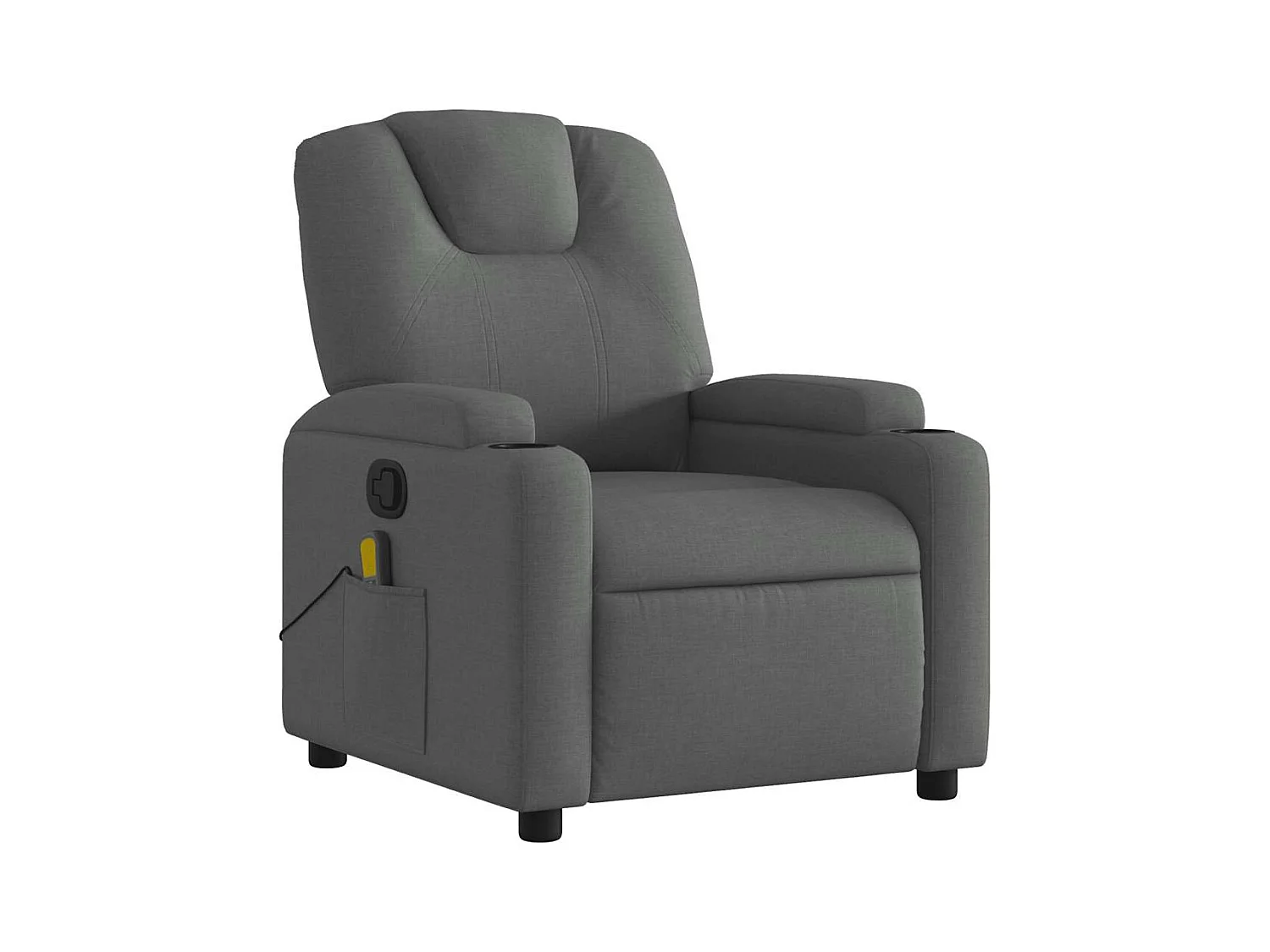 Sillón de salón | Silla | Sillón de masaje reclinable de tela gris oscuro SHL4060