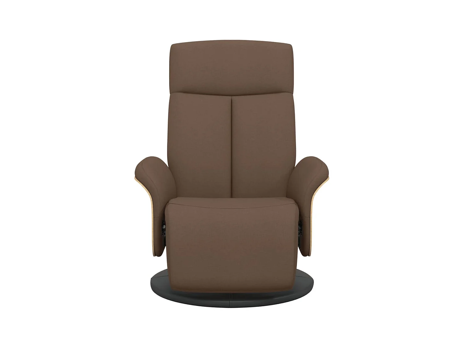 Sillón de relax | Sillón reclinable con reposapiés tela marrón SHL6364