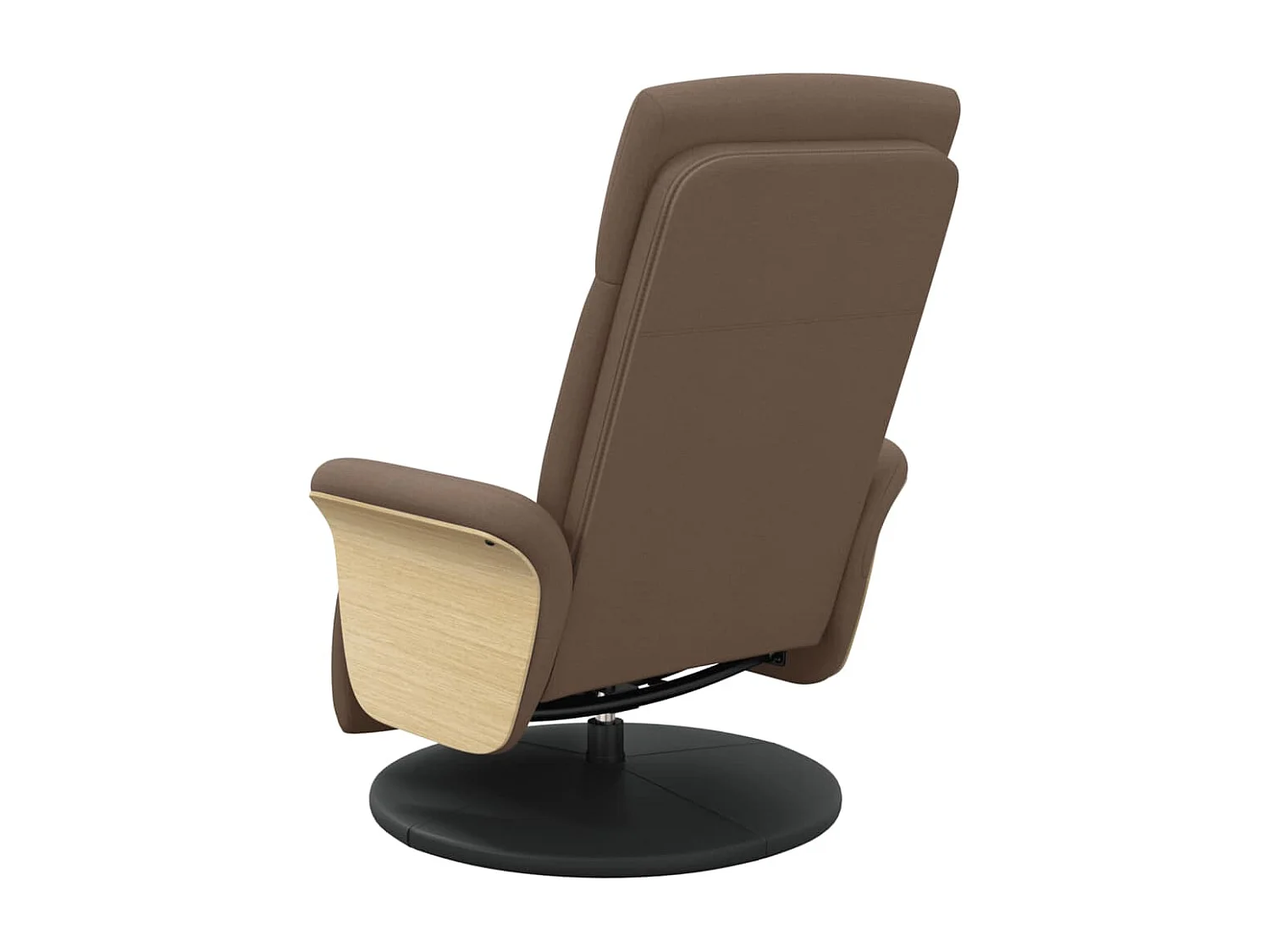 Fauteuil inclinable-Fauteuil de salon avec repose-pieds marron tissu SHL3838
