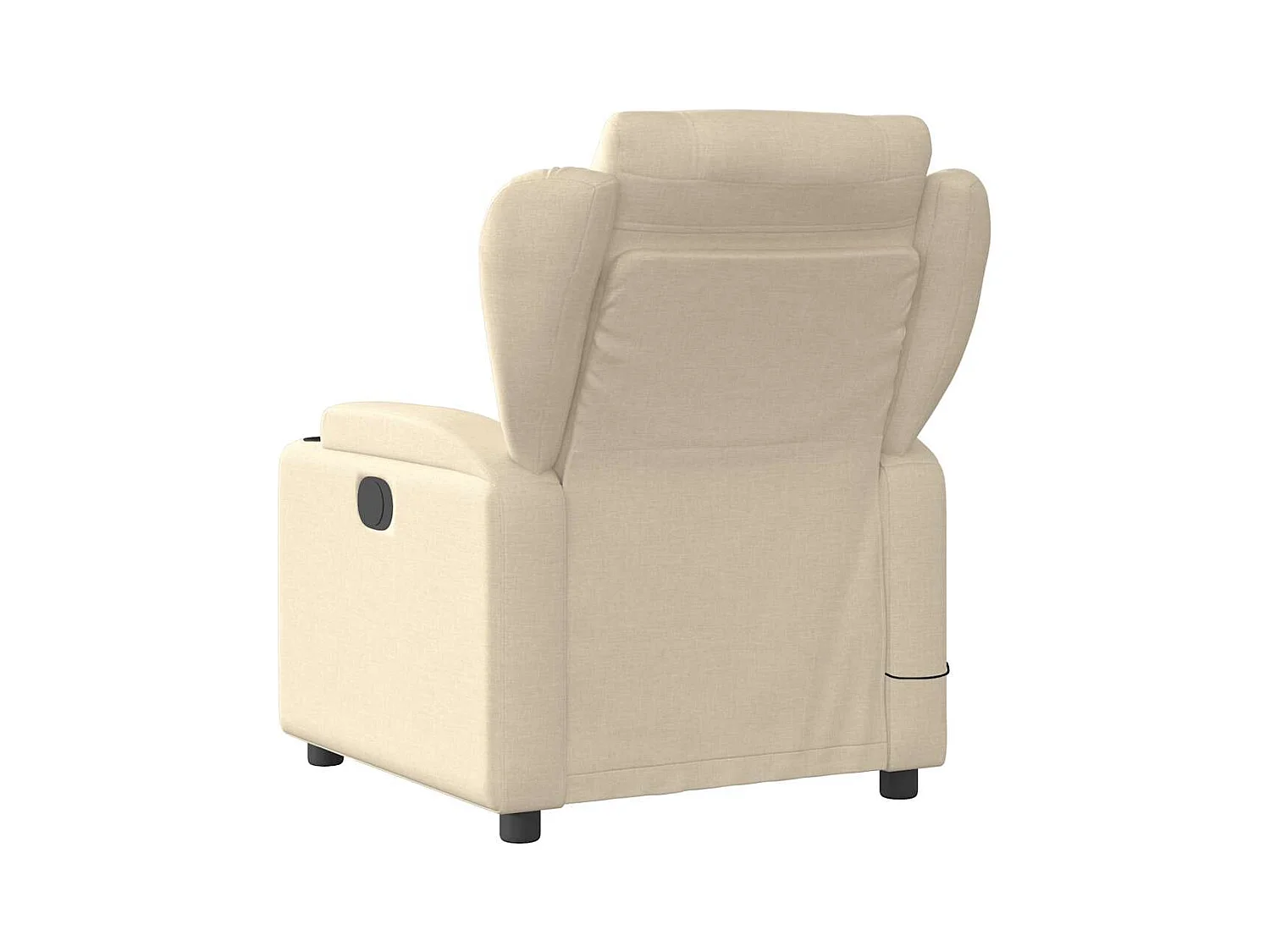 Fauteuil inclinable-Chaise de relax-Fauteuil de Massage crème tissu SHL5439