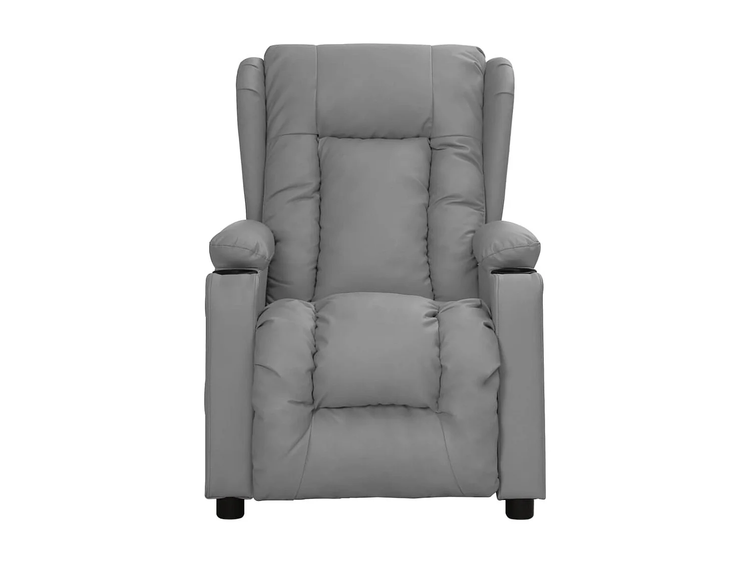 Poltrona elevatória couro artificial cinzento SHL404706