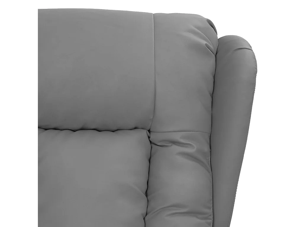 Poltrona elevatória couro artificial cinzento SHL404706