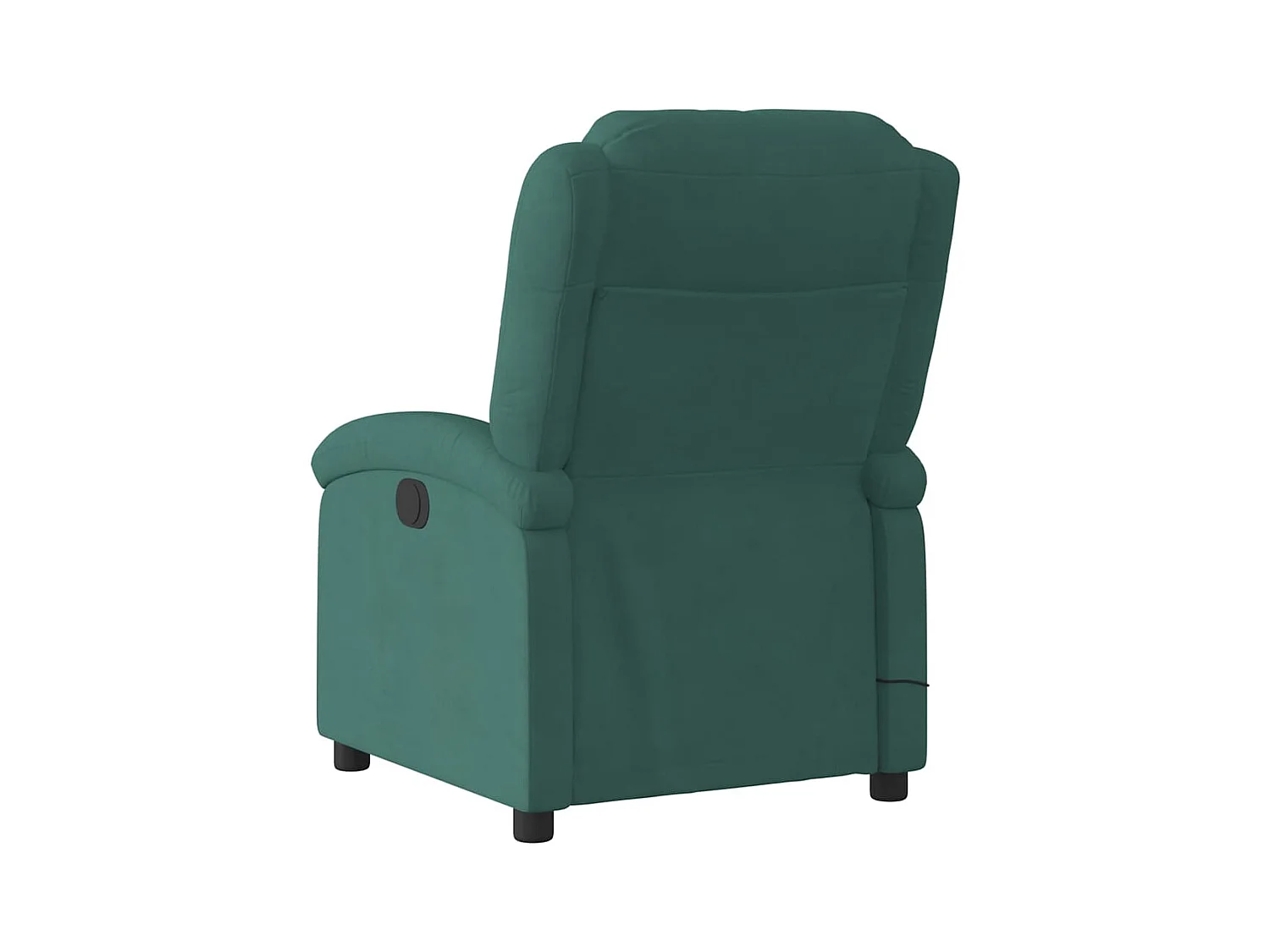 Sillón de relax | Sillón reclinable de masaje eléctrico terciopelo verde oscuro SHL7772