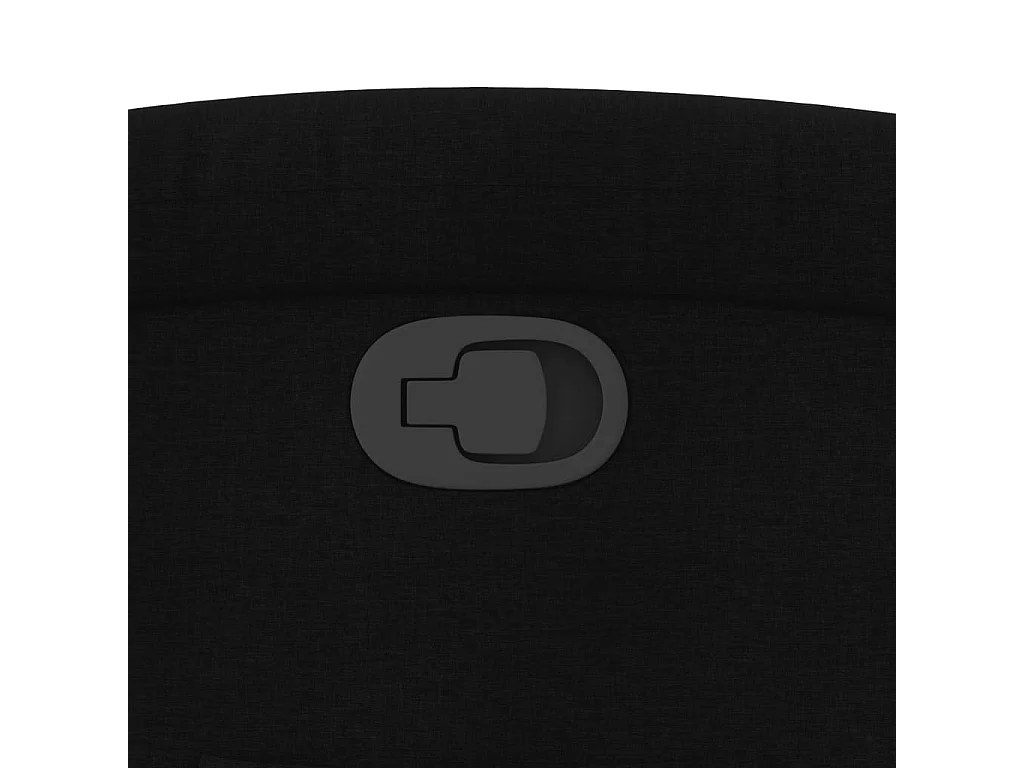 Fauteuil inclinable-Chaise de relax-Fauteuil salon noir tissu SHL3670