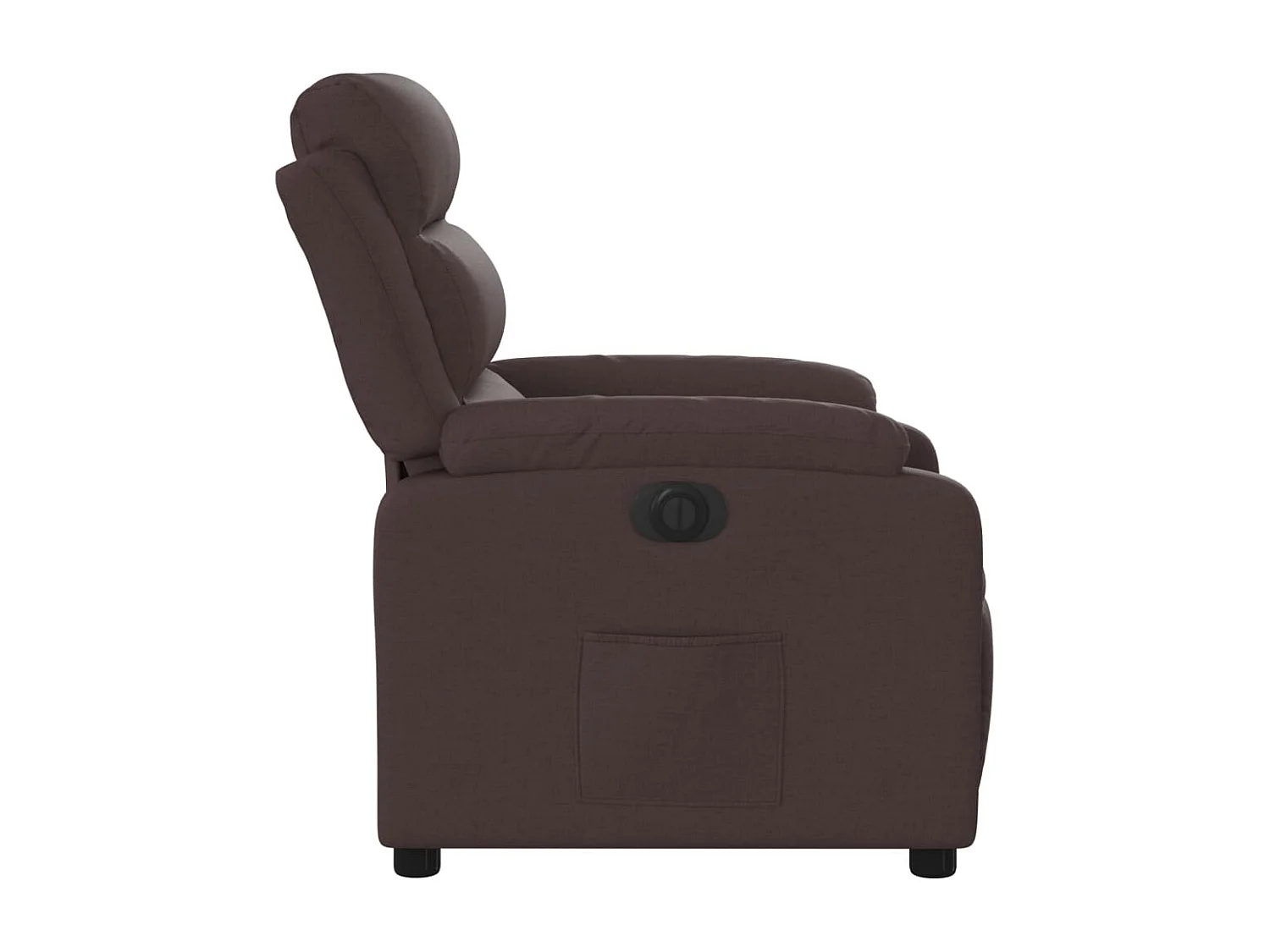 Fauteuil inclinable électrique-Chaise de relax-Fauteuil salon Marron foncé Tissu SHL2793