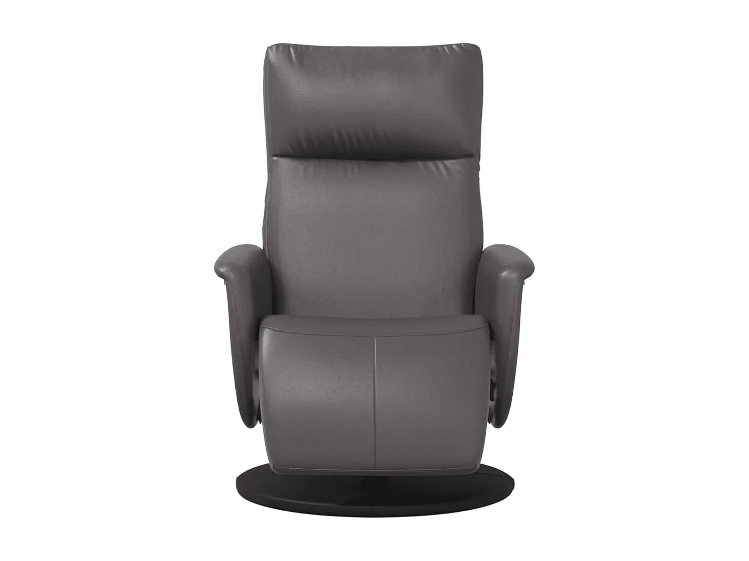 Relaxsessel | Lounge Sessel für Wohnzimmer mit Fußteil Grau Kunstleder SHL75028