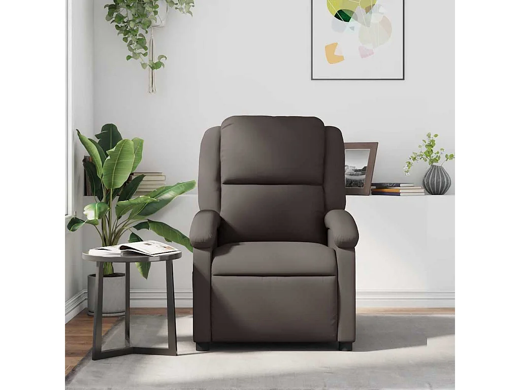 Relaxsessel | Lounge Sessel für Wohnzimmer Dunkelbraun Echtleder SHL67924
