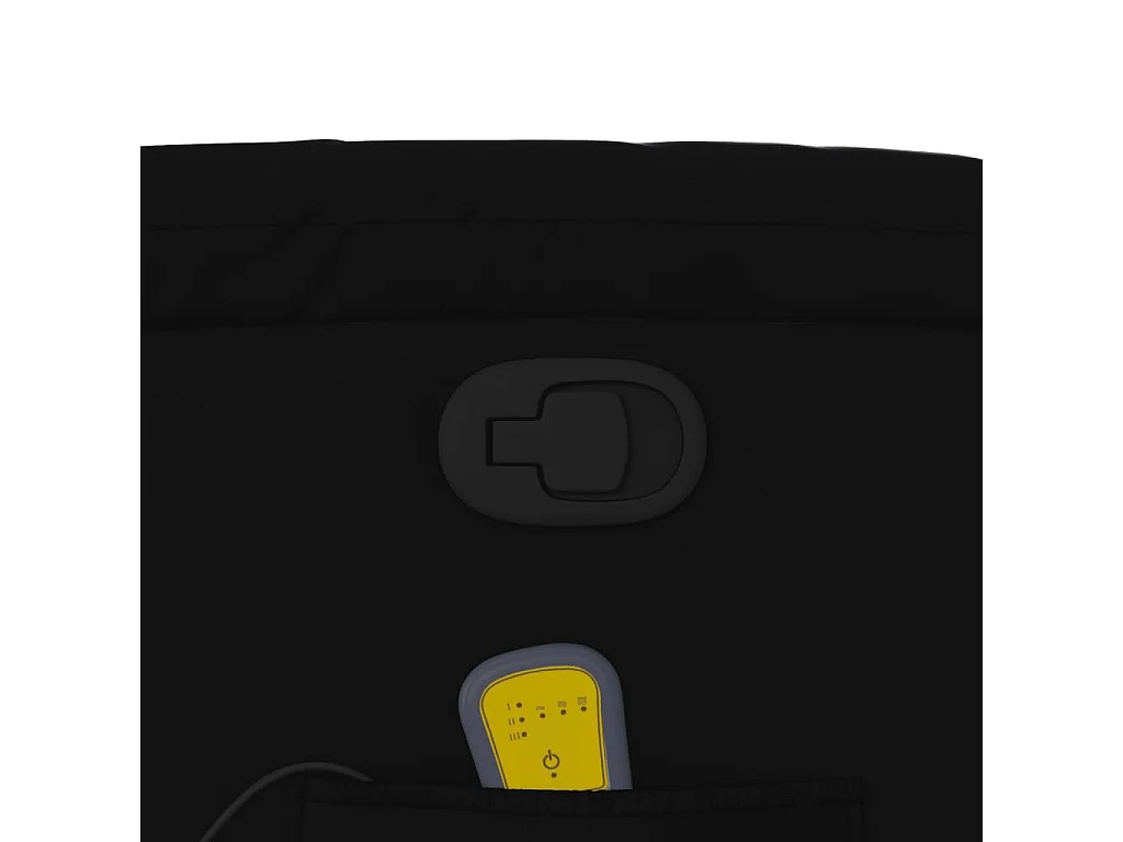 Massage-Relaxsessel | Lounge Sessel indoor Kunstleder Schwarz SHL72199