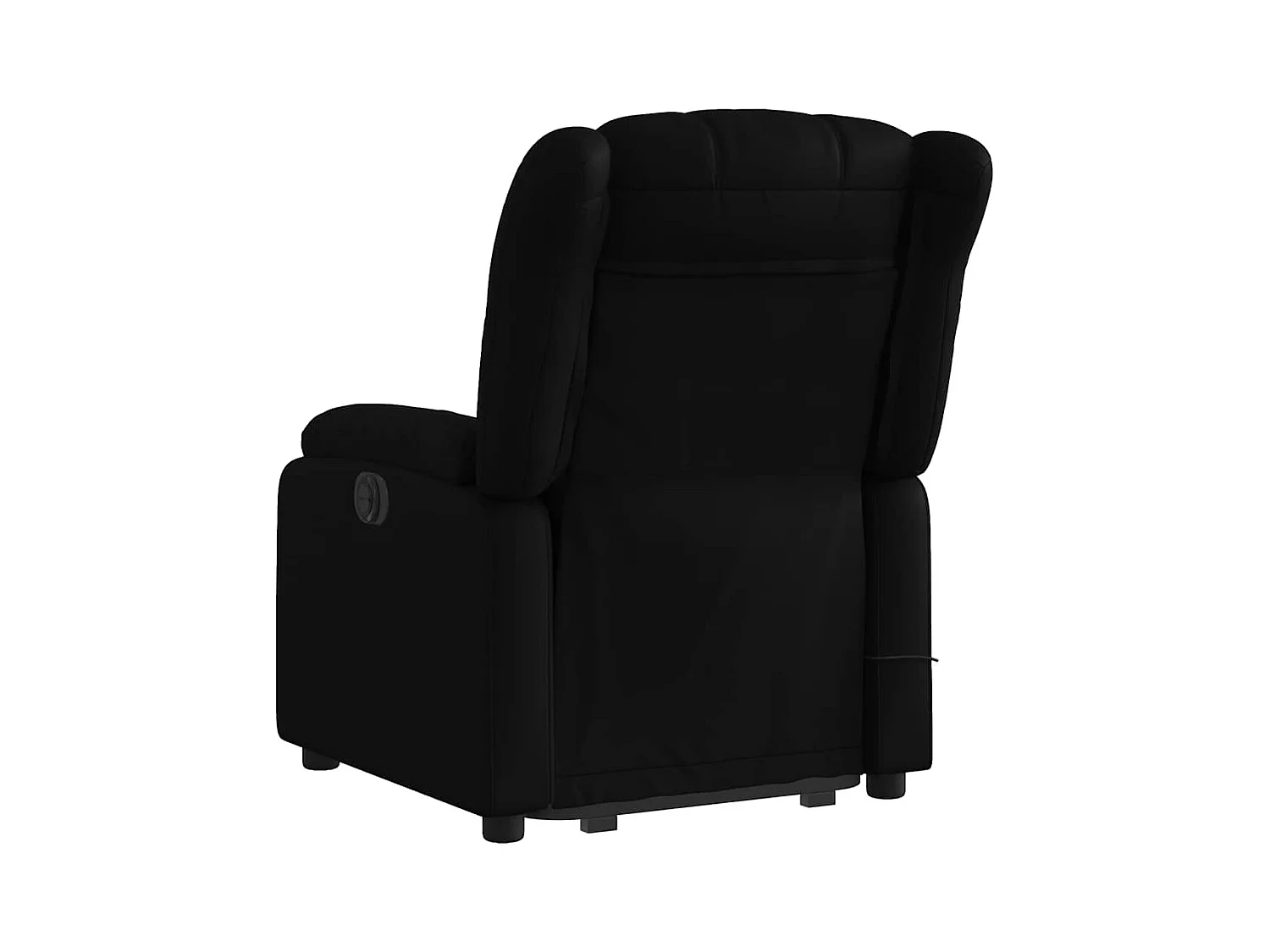 Sillón de relax | Sillón reclinable de masaje de pie cuero artificial negro SHL9232
