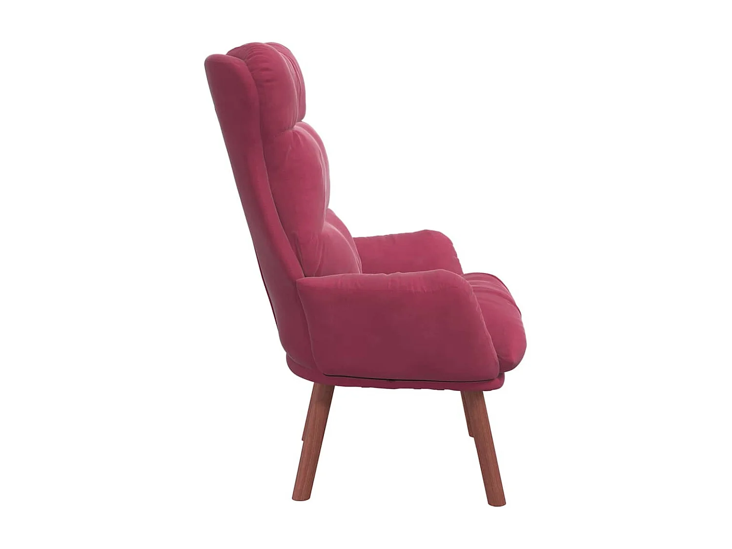 Sillón de relax | Silla Relax | Sillón de salón Rojo vino 69x74x93 cm Terciopelo SHL3511