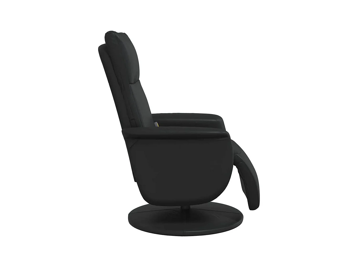 Sillón de relax | Sillón reclinable masaje con reposapiés cuero sintético negro SHL3201
