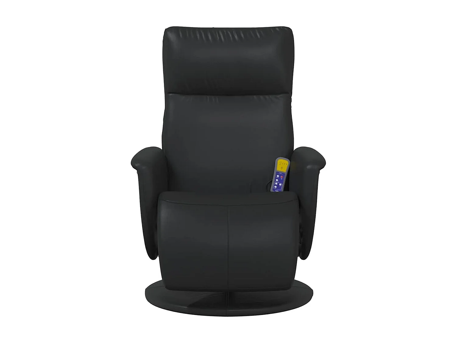 Massagesessel mit Fußteil Schwarz Kunstleder SHL29087