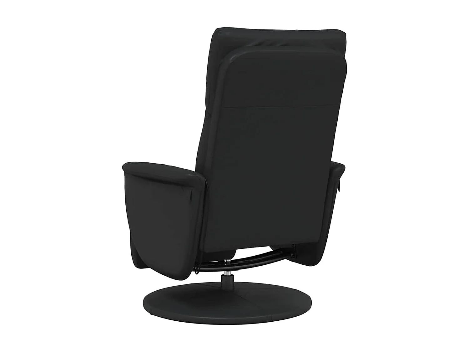 Massagesessel mit Fußteil Schwarz Kunstleder SHL29087