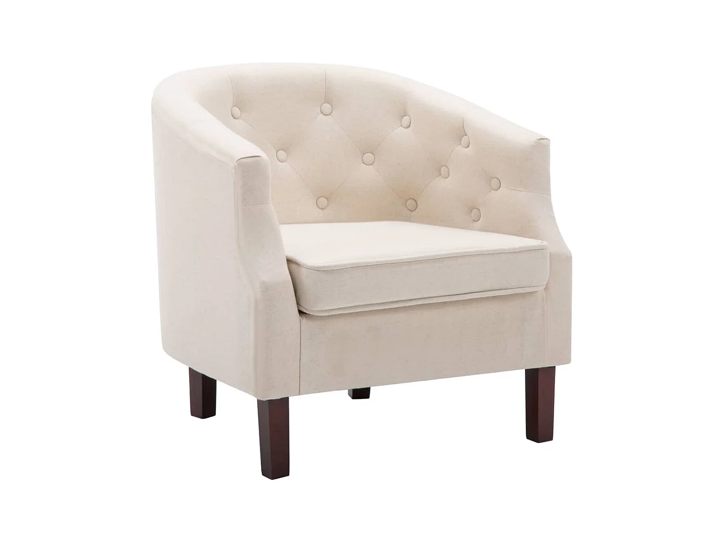 Sillón de salón | Silla de relax | Sillón de tela beige SHL9828