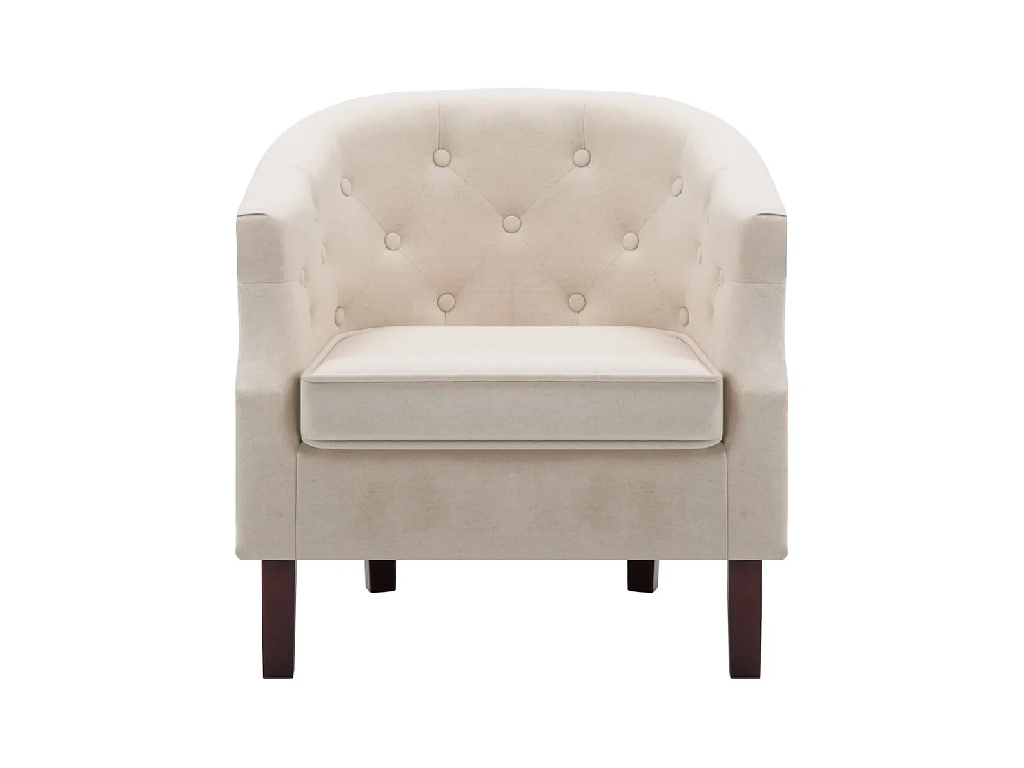 Sillón de salón | Silla de relax | Sillón de tela beige SHL9828