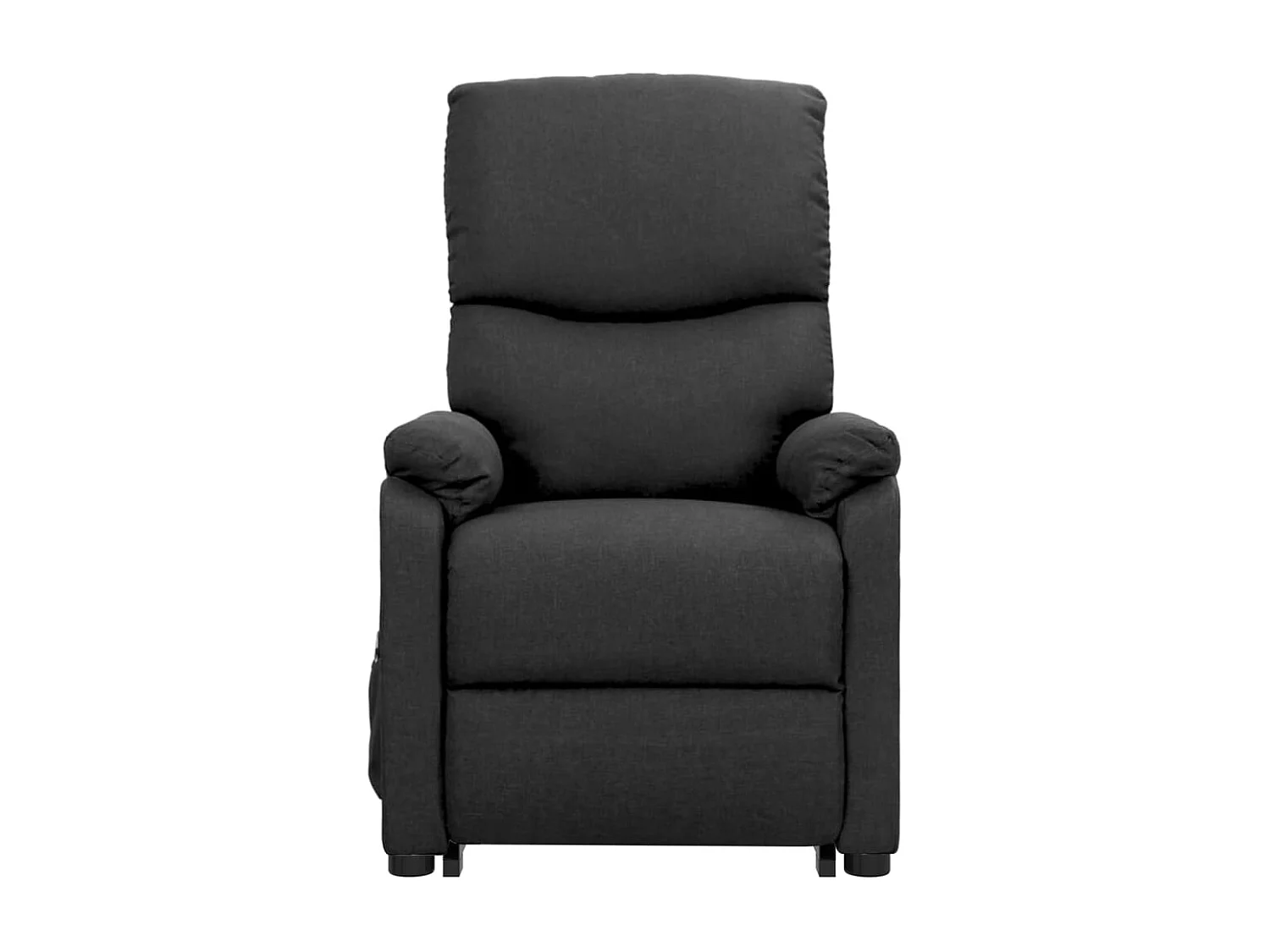 Fauteuil salon-Chaise d'appoint-Fauteuil Gris foncé Tissu SHL4411