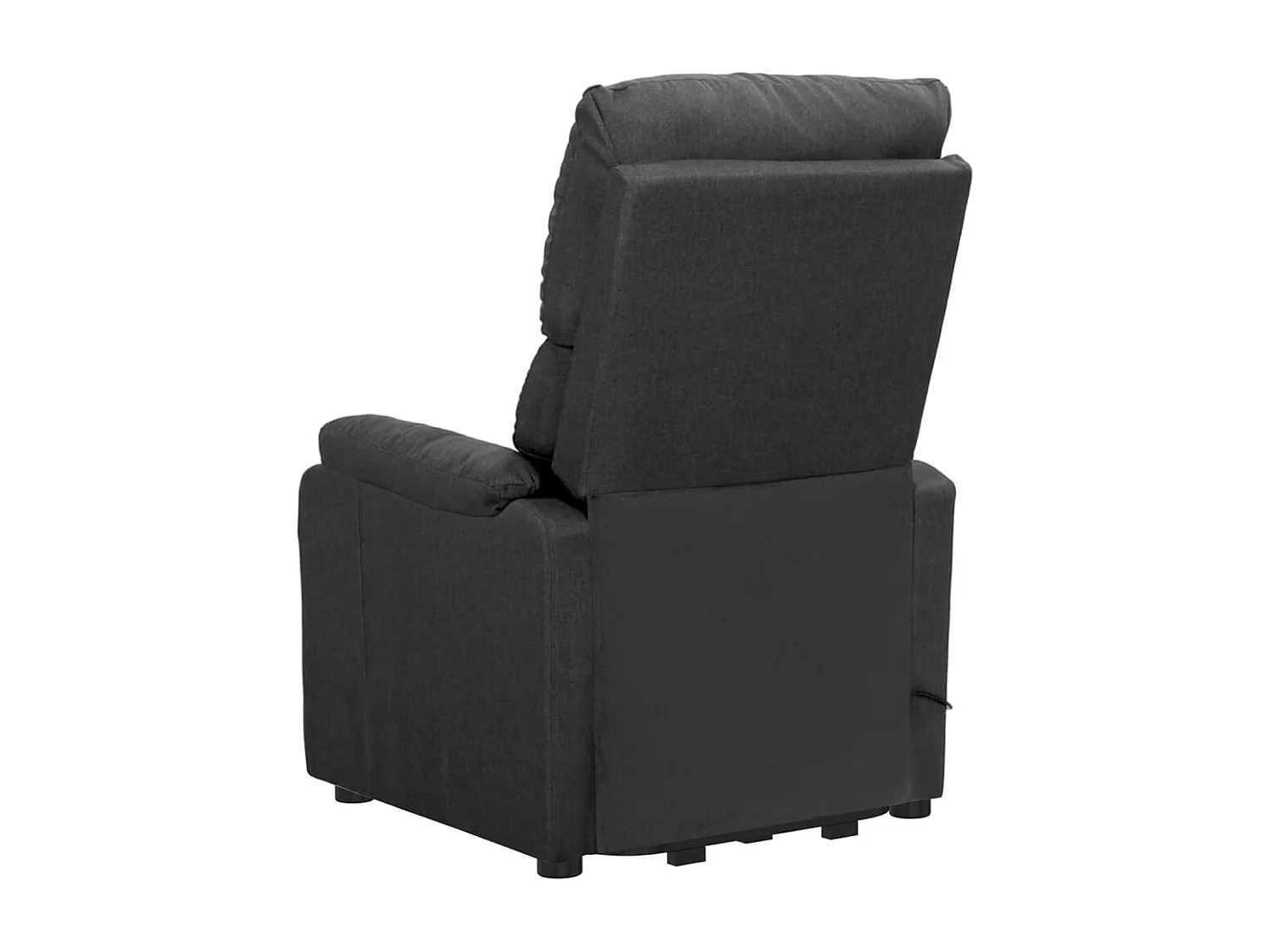 Fauteuil salon-Chaise d'appoint-Fauteuil Gris foncé Tissu SHL4411