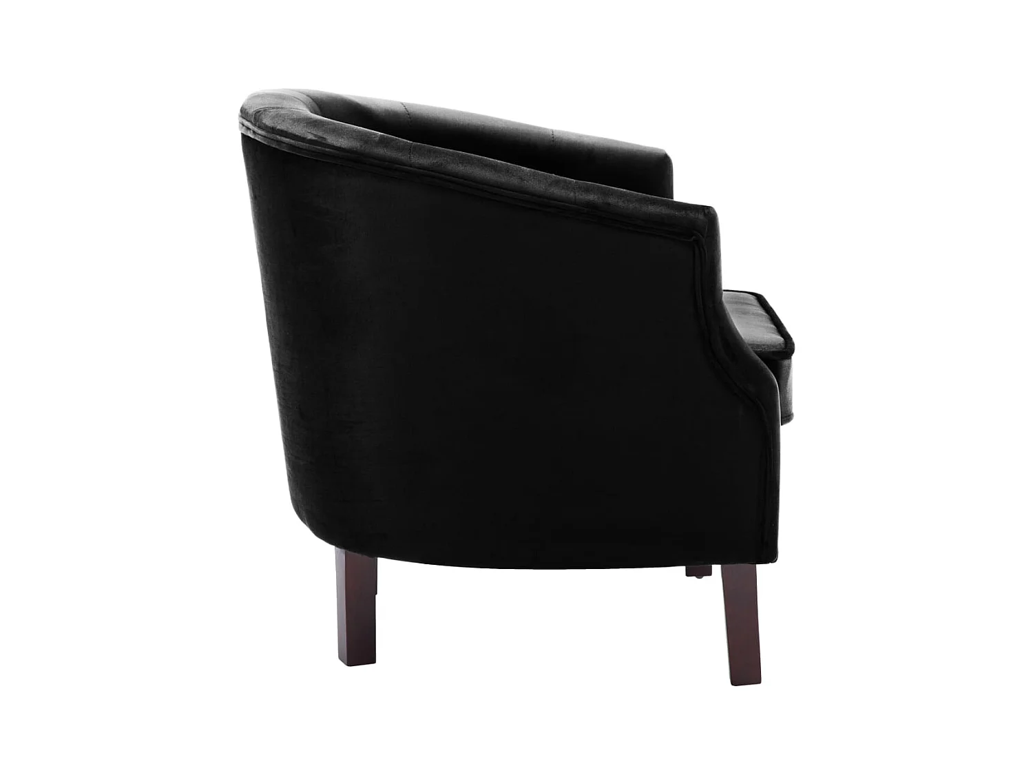 Fauteuil salon-Chaise d'appoint-Fauteuil noir velours SHL1548