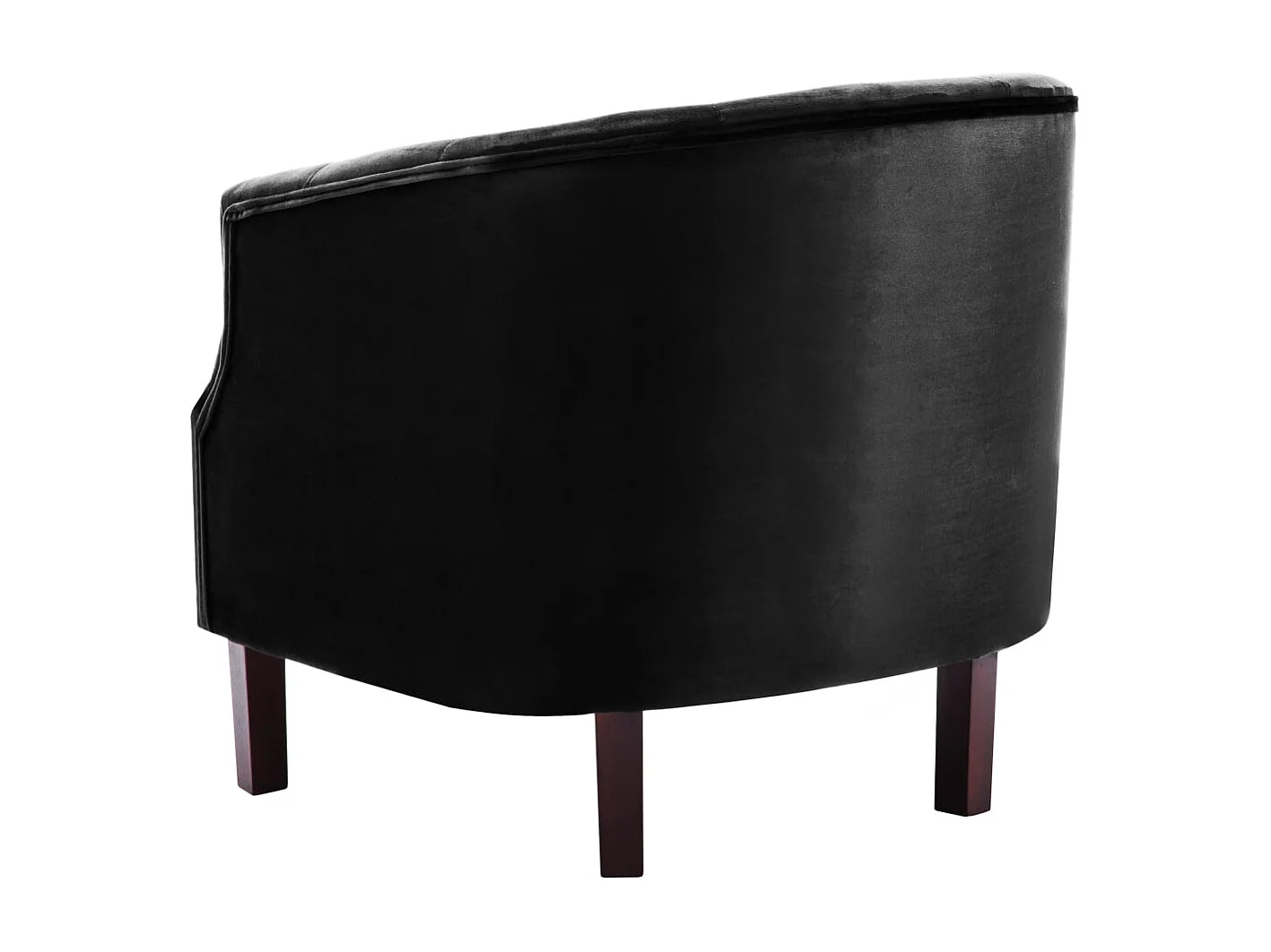 Relaxsessel | Lounge Sessel für Wohnzimmer Schwarz Samt SHL73457