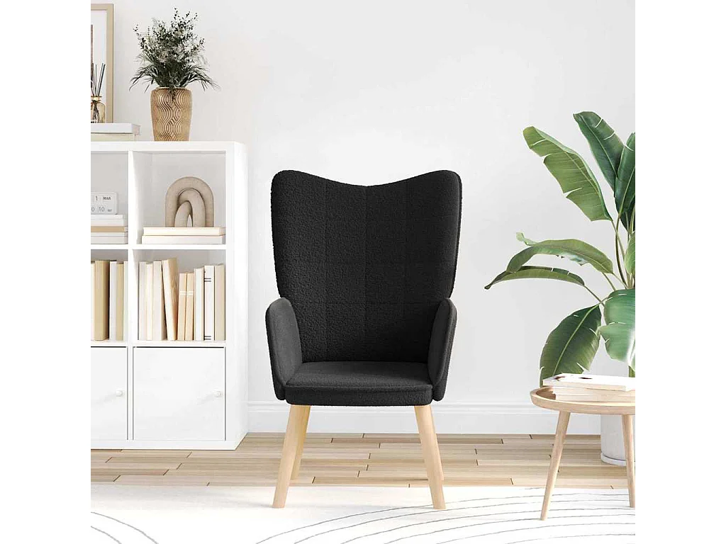 Sillón de relax | Silla Relax | Sillón de salón Negro 62x67x95.5 cm tela SHL5710