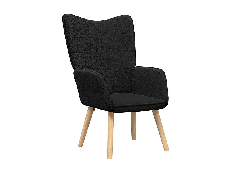 Sillón de relax | Silla Relax | Sillón de salón Negro 62x67x95.5 cm tela SHL5710