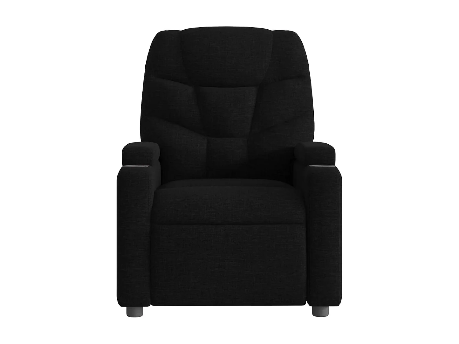 Massage-Relaxsessel | Lounge Sessel indoor schwarzer Stoff SHL87622