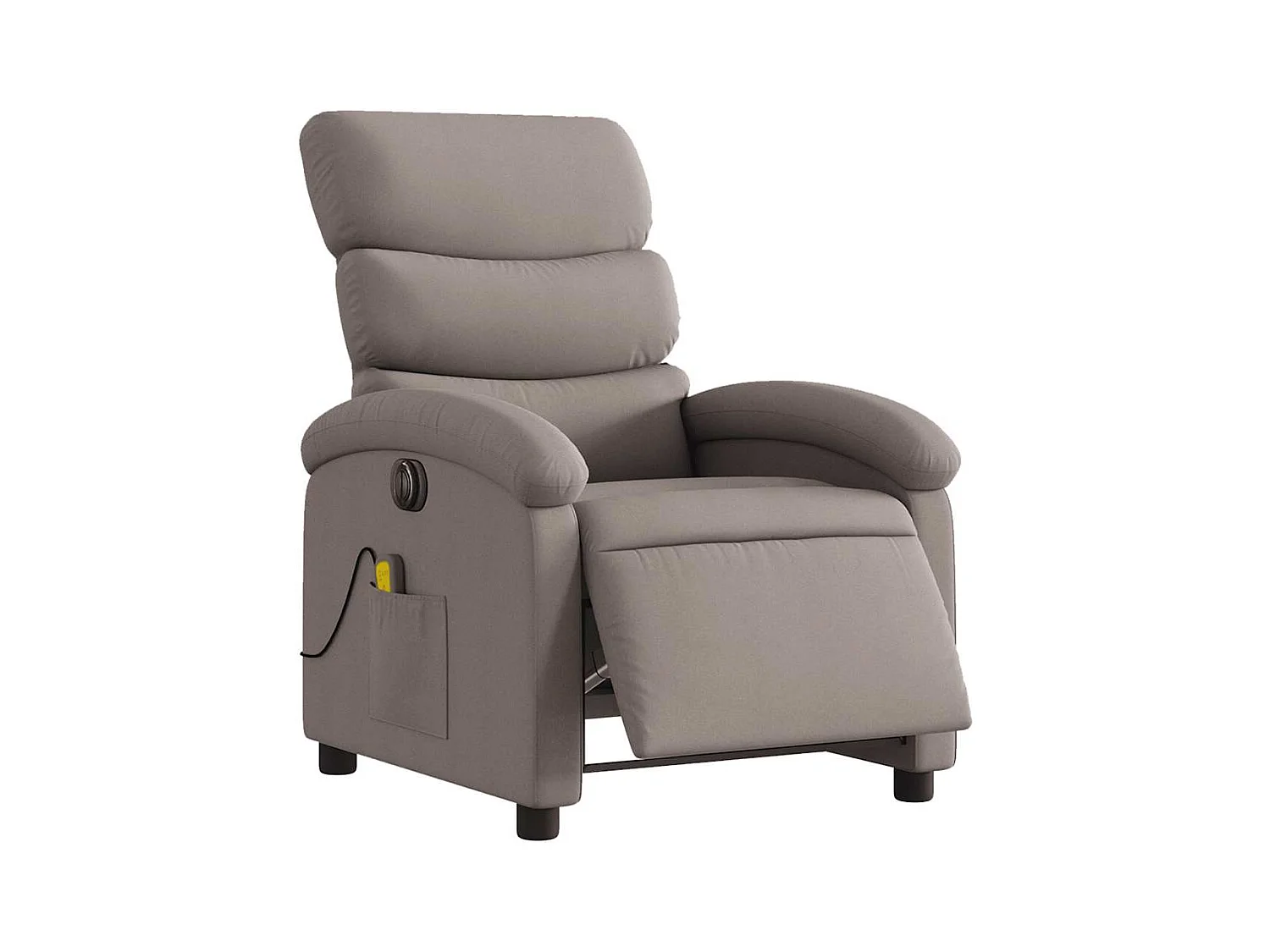 Sillón de relax | Sillón reclinable de masaje eléctrico tela gris taupe SHL7619