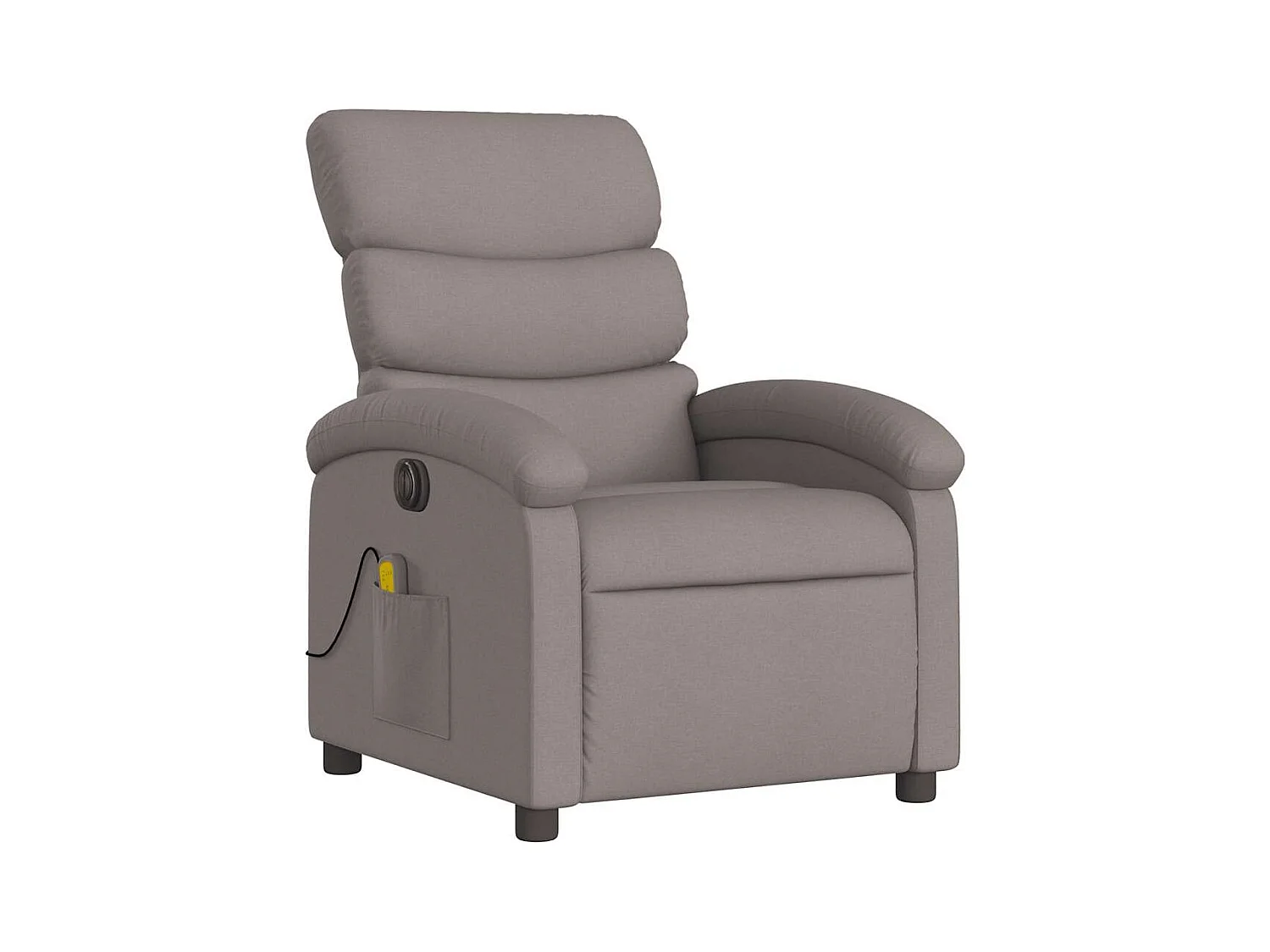 Sillón de relax | Sillón reclinable de masaje eléctrico tela gris taupe SHL7619