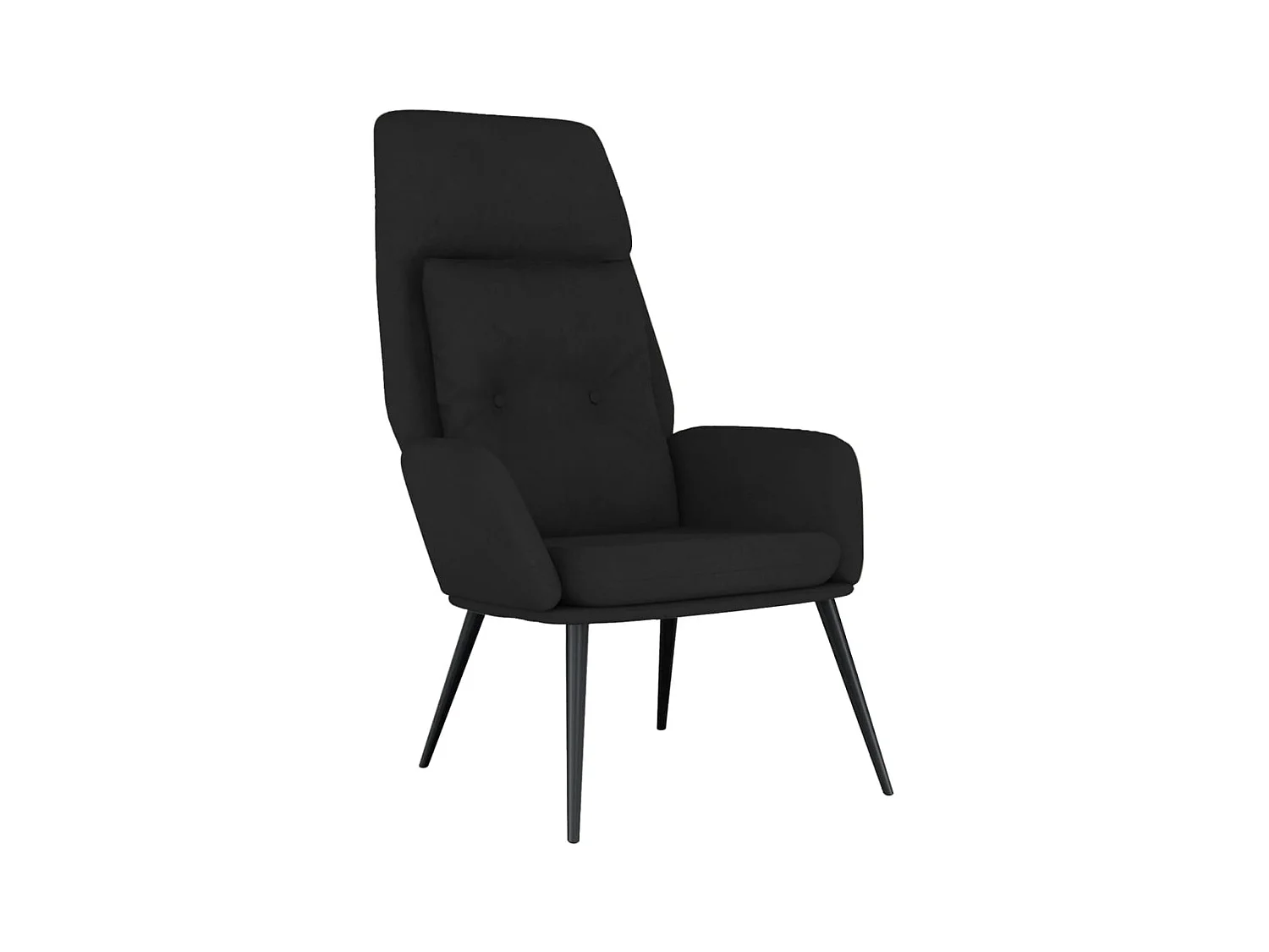 Sillón de relax | Silla de relax de cuero sintético de ante negro SHL7107