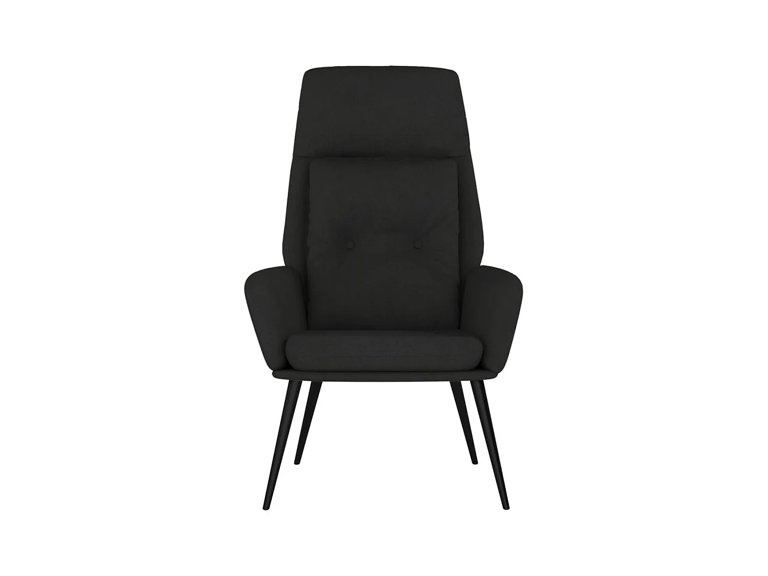 Sillón de relax | Silla de relax de cuero sintético de ante negro SHL7107