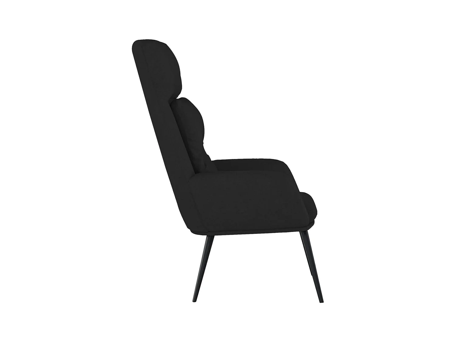 Sillón de relax | Silla de relax de cuero sintético de ante negro SHL7107
