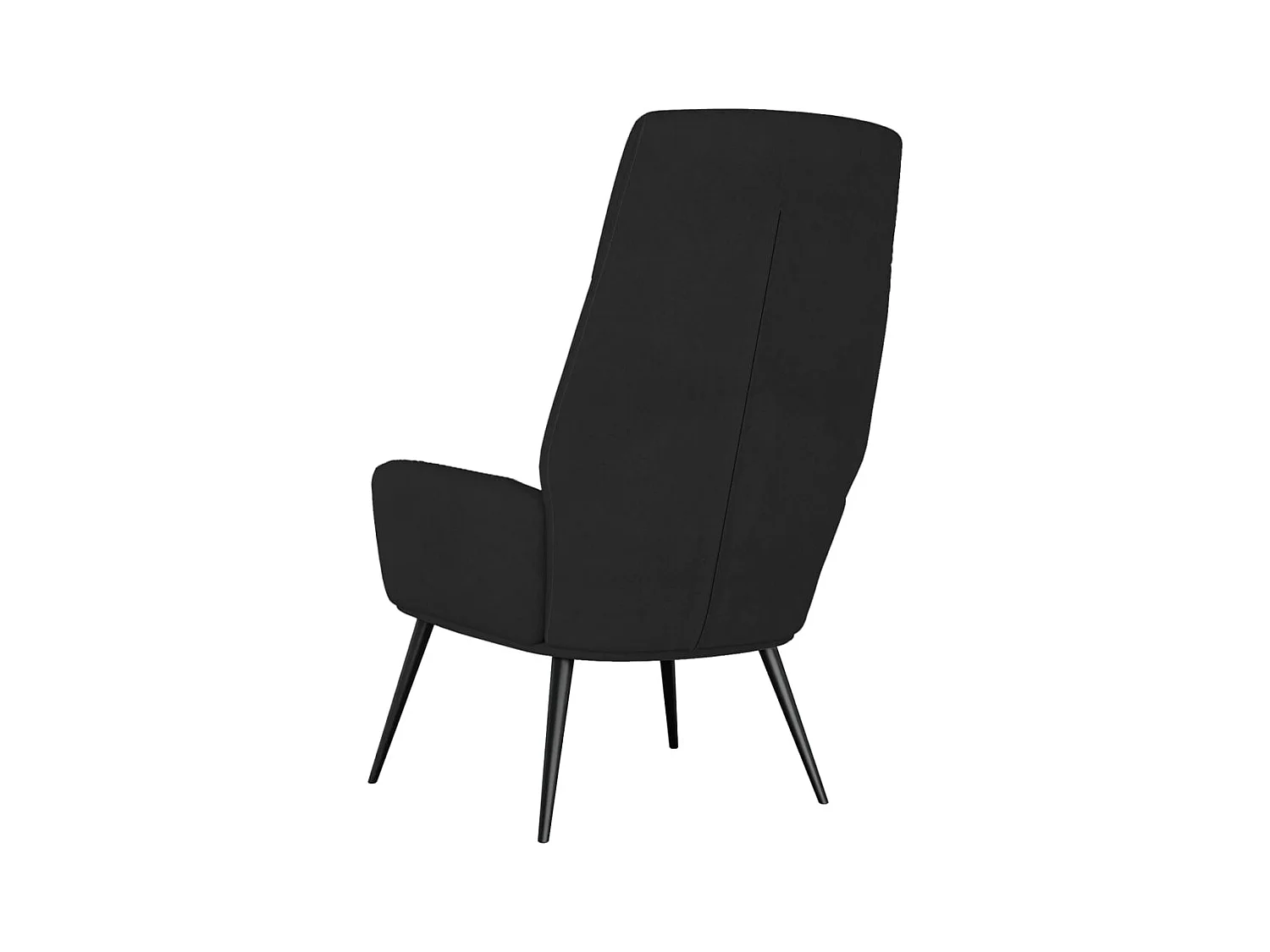 Sillón de relax | Silla de relax de cuero sintético de ante negro SHL7107