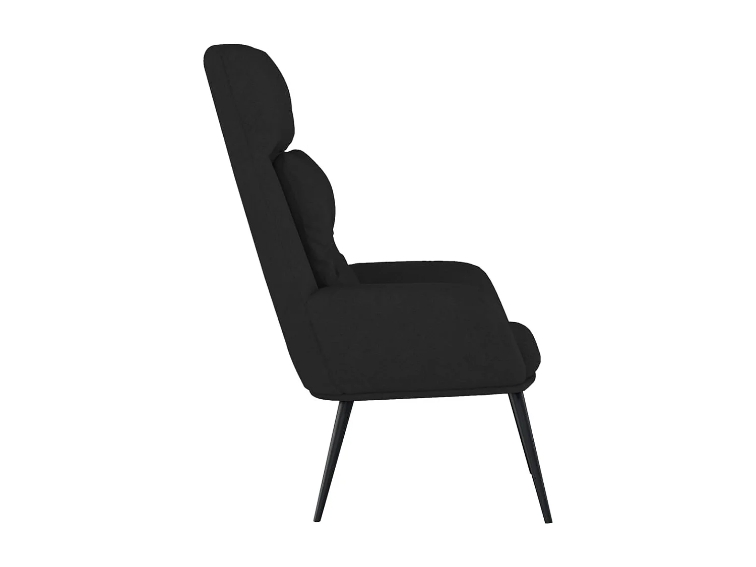 Relaxsessel | Lounge Sessel Schwarz Wildleder-Optik SHL27893