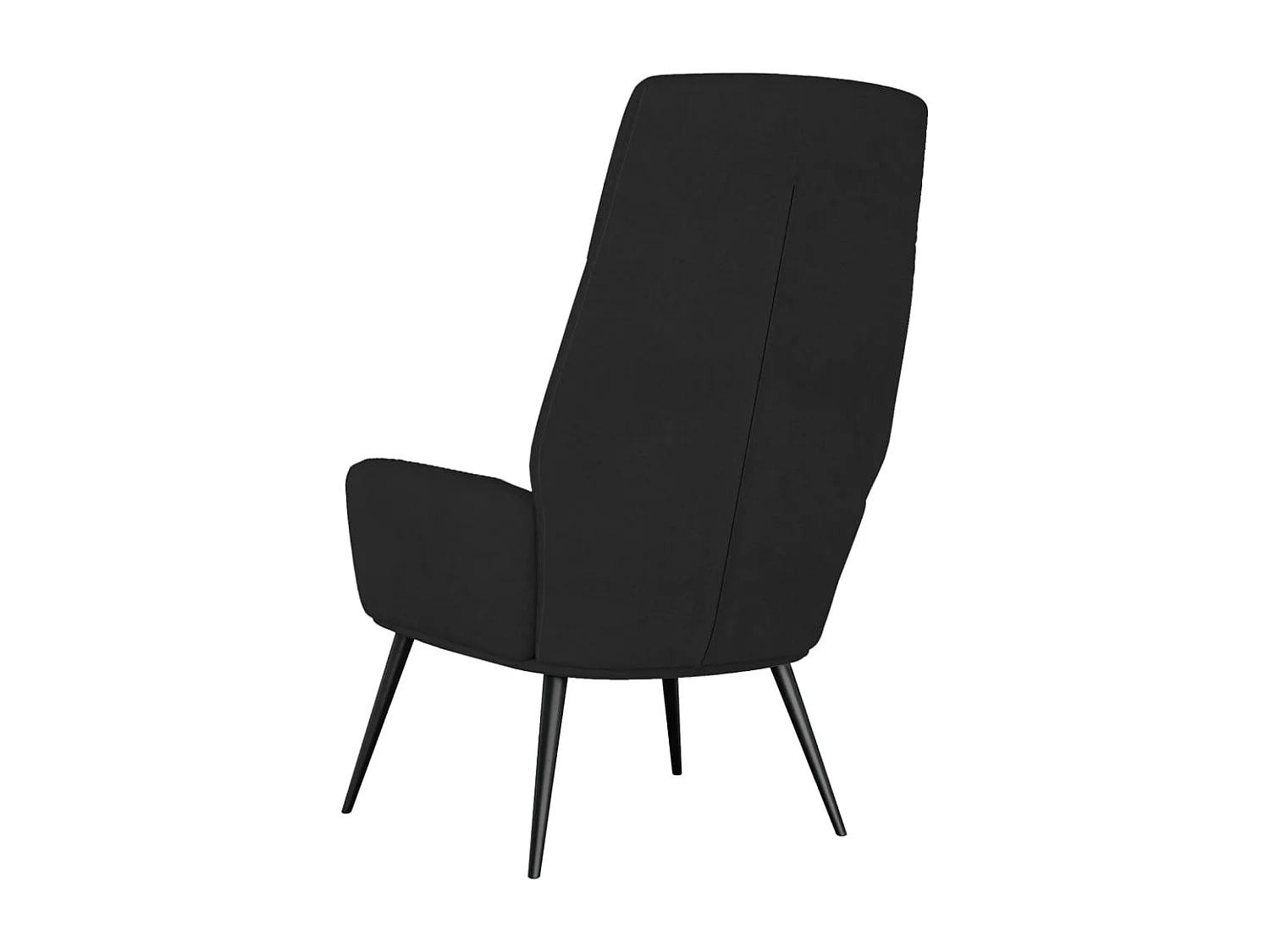 Relaxsessel | Lounge Sessel Schwarz Wildleder-Optik SHL27893