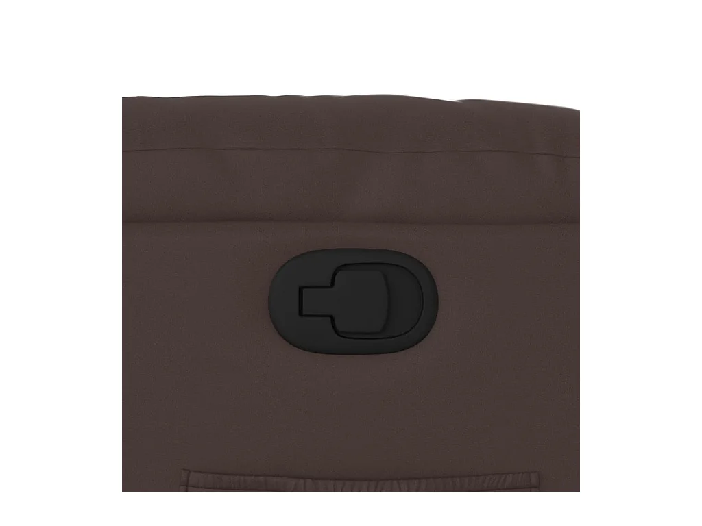 Fauteuil inclinable-Chaise-Fauteuil salon Marron Similicuir SHL4801