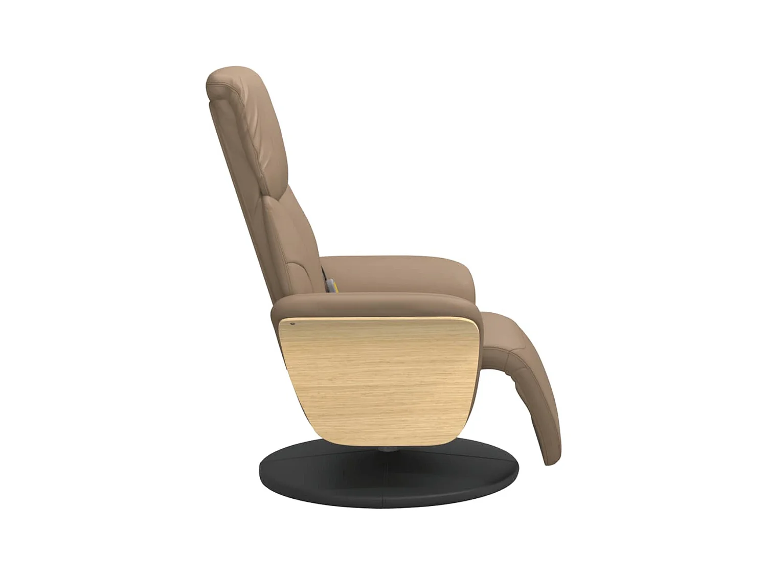 Sillón de relax | Sillón reclinable masaje reposapiés cuero sintético capuchino SHL2634