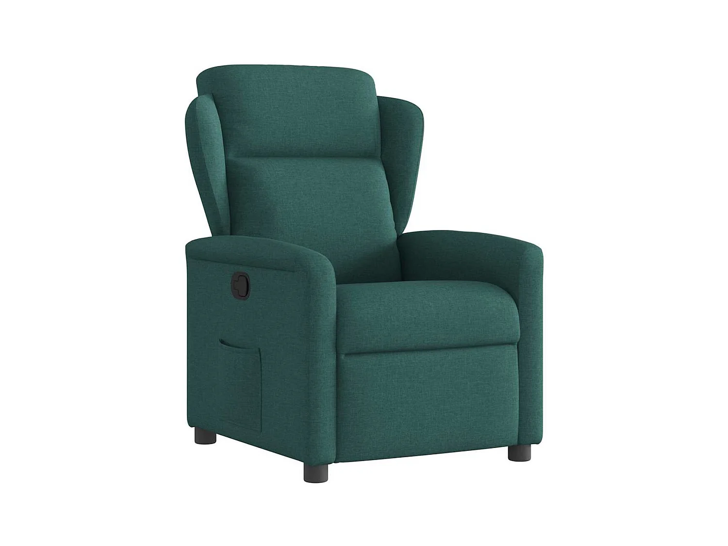 Sillón de relax | Silla | Sillón reclinable de tela verde oscuro SHL3044