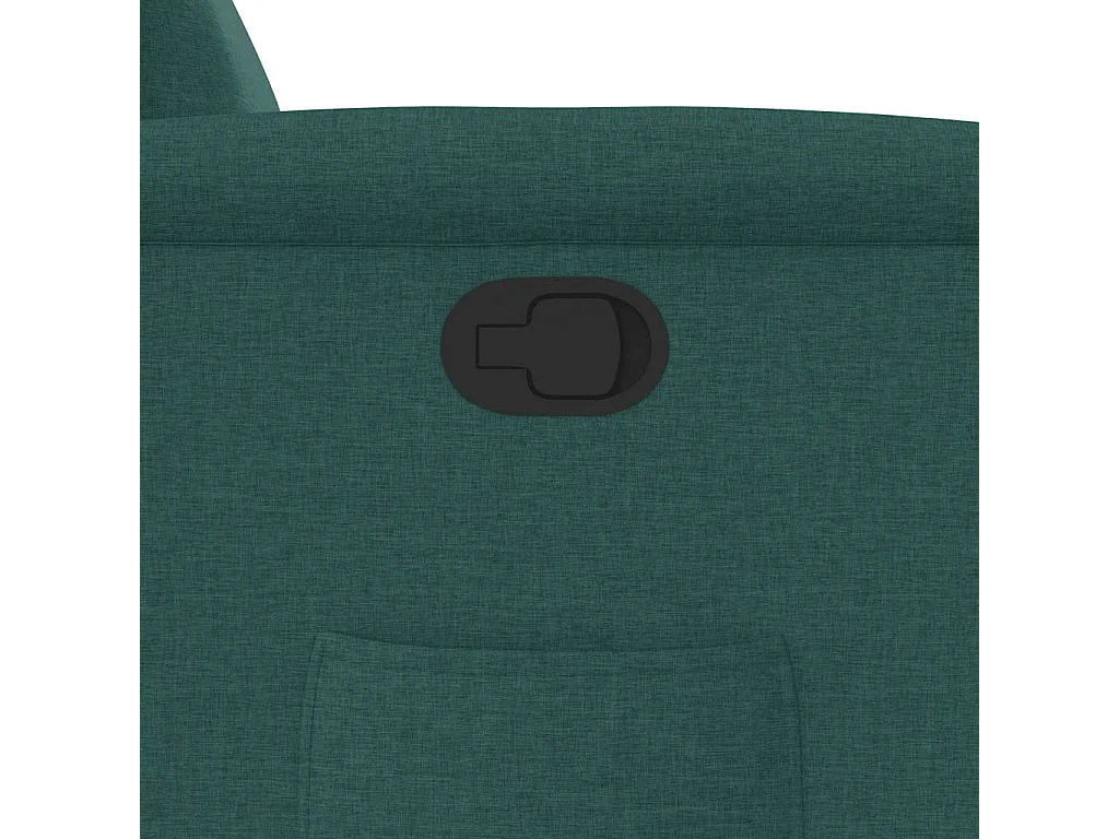 Sillón de relax | Silla | Sillón reclinable de tela verde oscuro SHL3044