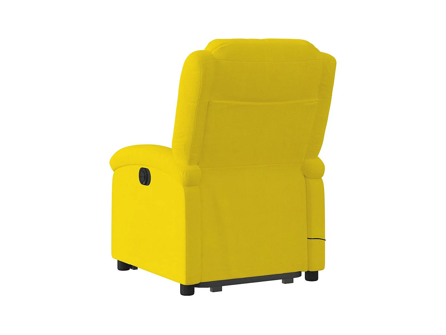 Sillón de relax | Sillón reclinable masaje eléctrico elevable terciopelo amarillo SHL8899