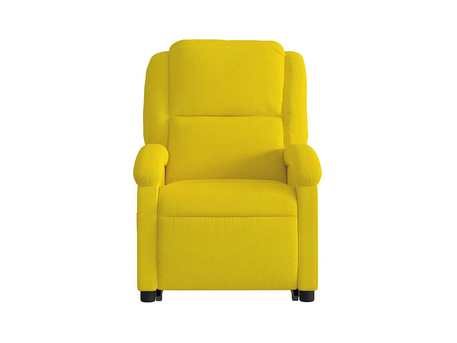 Sillón de relax | Sillón reclinable masaje eléctrico elevable terciopelo amarillo SHL8899