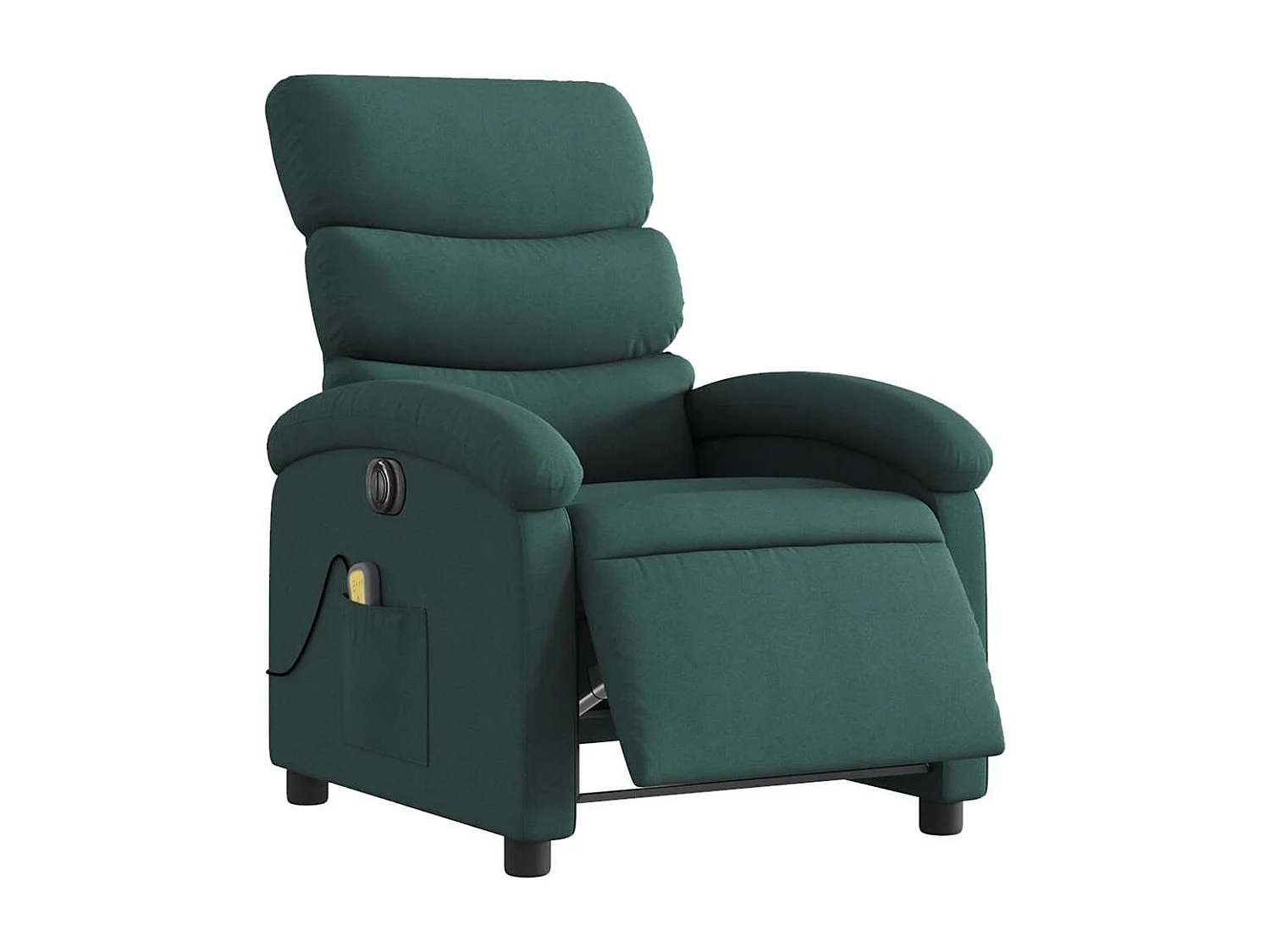 Massagesessel Elektrisch | Relaxsessel indoor Dunkelgrün Stoff SHL79662