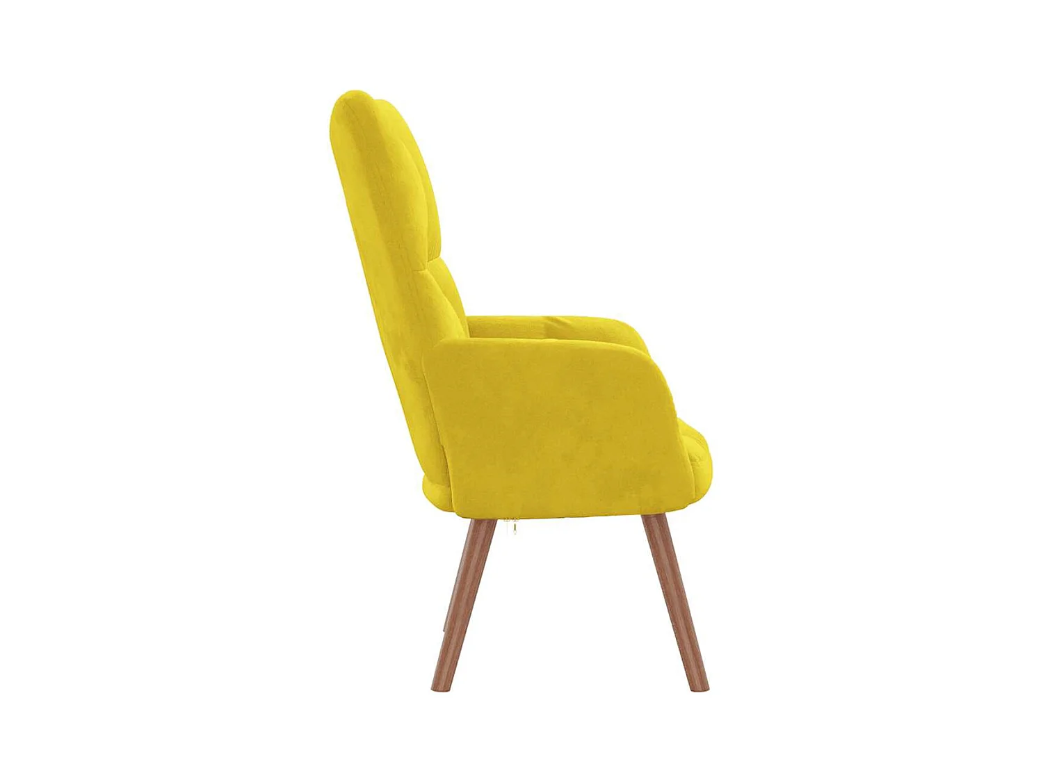 Sillón de relax | Silla de relax de terciopelo amarillo mostaza SHL8033