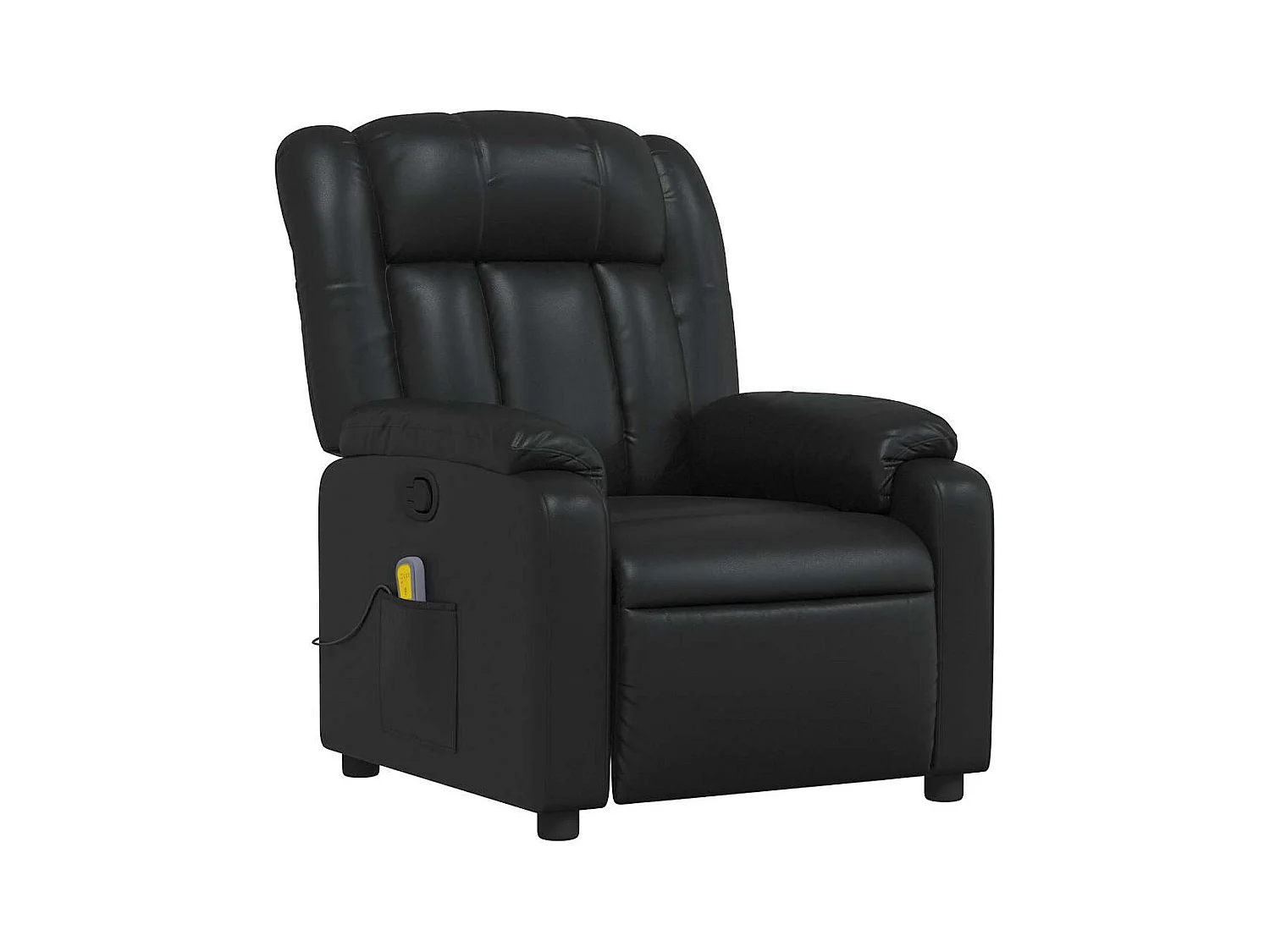 Sillón de salón | Silla | Sillón de masaje reclinable cuero sintético negro SHL4352