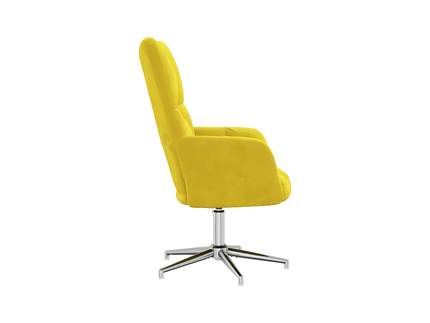 Sillón de relax | Silla de relax de terciopelo amarillo mostaza SHL6598