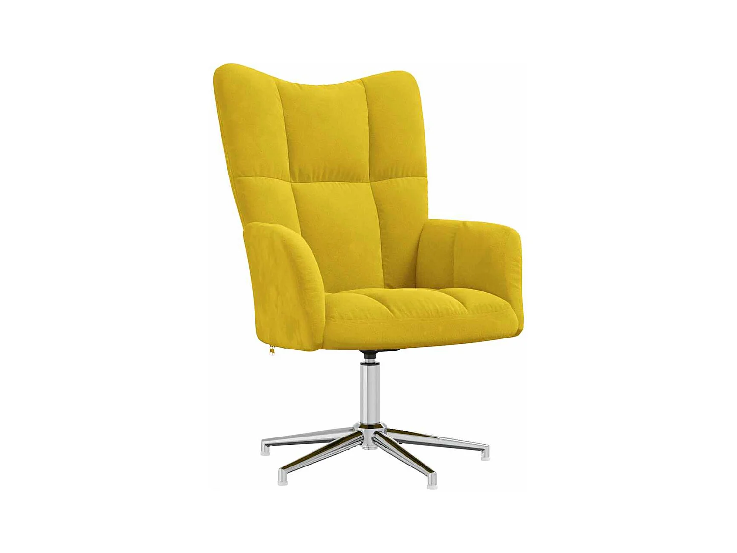 Chaise de relaxation-Fauteuil de Salon Jaune moutarde Velours SHL3788