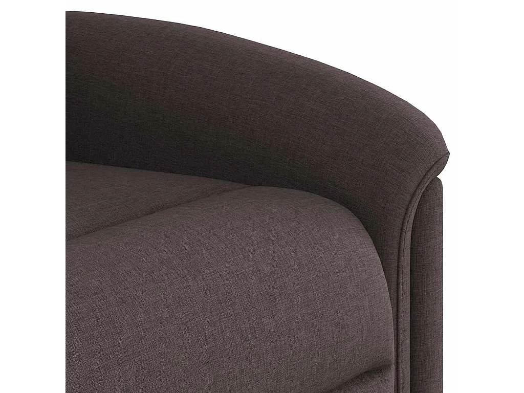 Sillón de salón | Silla | Sillón de masaje reclinable de tela marrón oscuro SHL7556