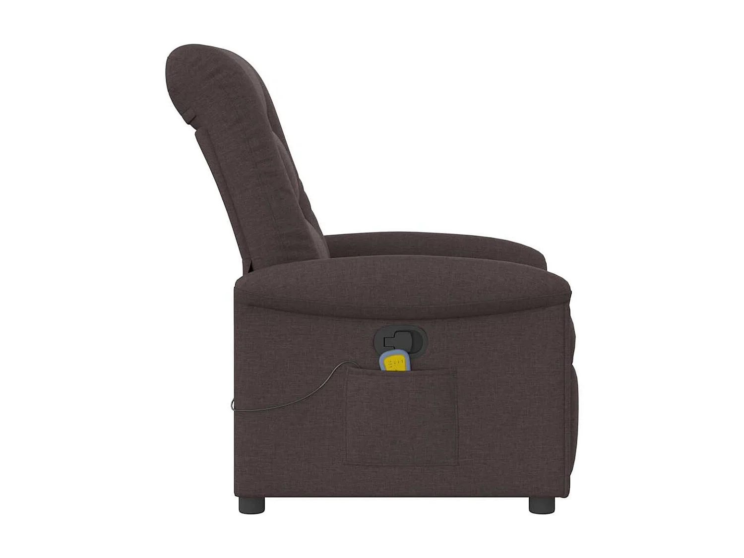 Sillón de salón | Silla | Sillón de masaje reclinable de tela marrón oscuro SHL7556